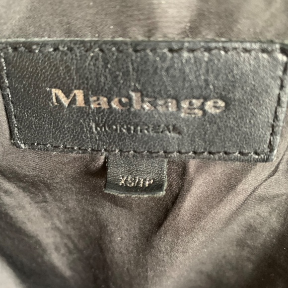 Mackage leather moto jacket with wool vest insert - Picture 2 of 6